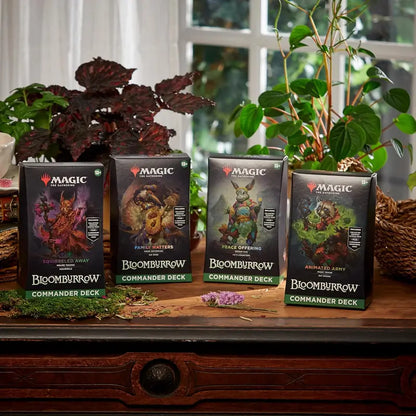 Magic: The Gathering Bloomburrow 4-Deck Commander Bundle + 40 New Cards & Collector Booster