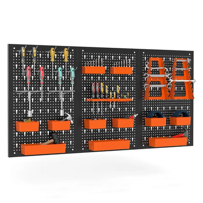 Pegboard Wall Organizer System  Adjustable Hammer Racks, Tool Holders & Hook Kit