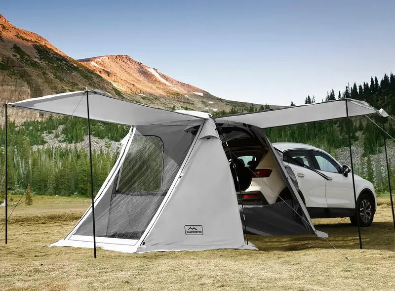 KAMPKEEPER Vehicle-Mounted Tailgate Awning Tent  Compact Shade & Shelter Solution for SUVs, Vans & Pickups