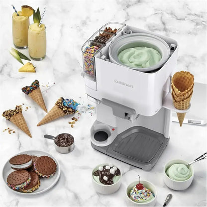 Cuisinart ICE-48 Soft Serve Ice Cream Maker — 1.5-Quart Frozen Yogurt, Gelato, and Sorbet Machine