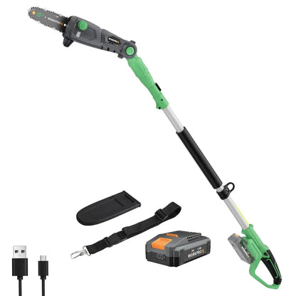 WORKPROX 20V Extendable Pole Saw  Up to 15-Foot Reach for Safe Tree and Branch Trimming