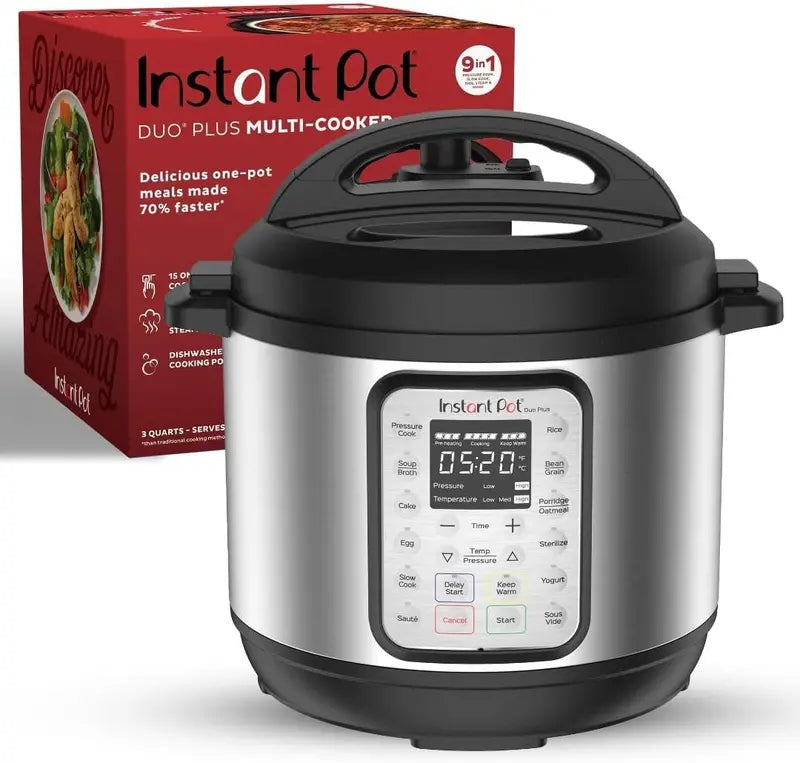 9-in-1 Smart Multicooker — 6-Quart Pressure Cooker, Slow Cooker, Rice Maker, Steamer, Yogurt Maker & More with Recipe App
