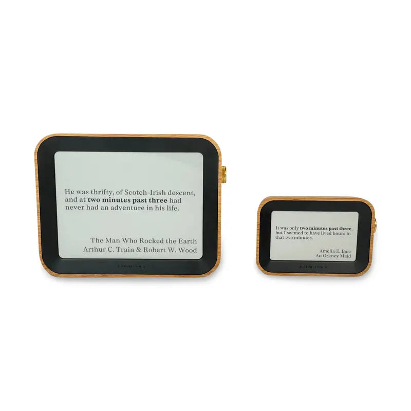Author-Inspired Small Desk Clock