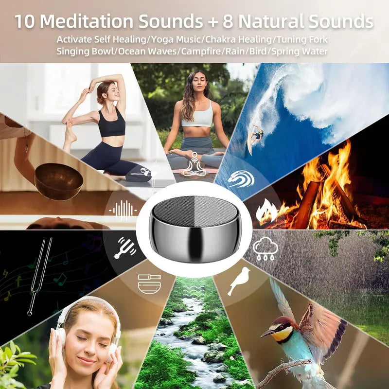 Tone Wireless Speaker for Meditation & Sound Therapy  Stress Relief with White Noise & Chakra Healing