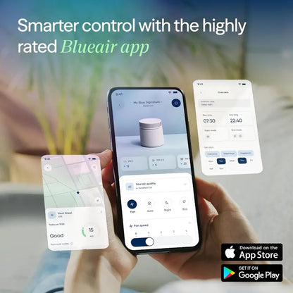 Blueair Blue Signature SP3i Max Air Purifier: WiFi-Enabled HEPASilent System for Large Spaces (3,385 sq. ft/hr), Odor Elimination & Dual-Function Table Design