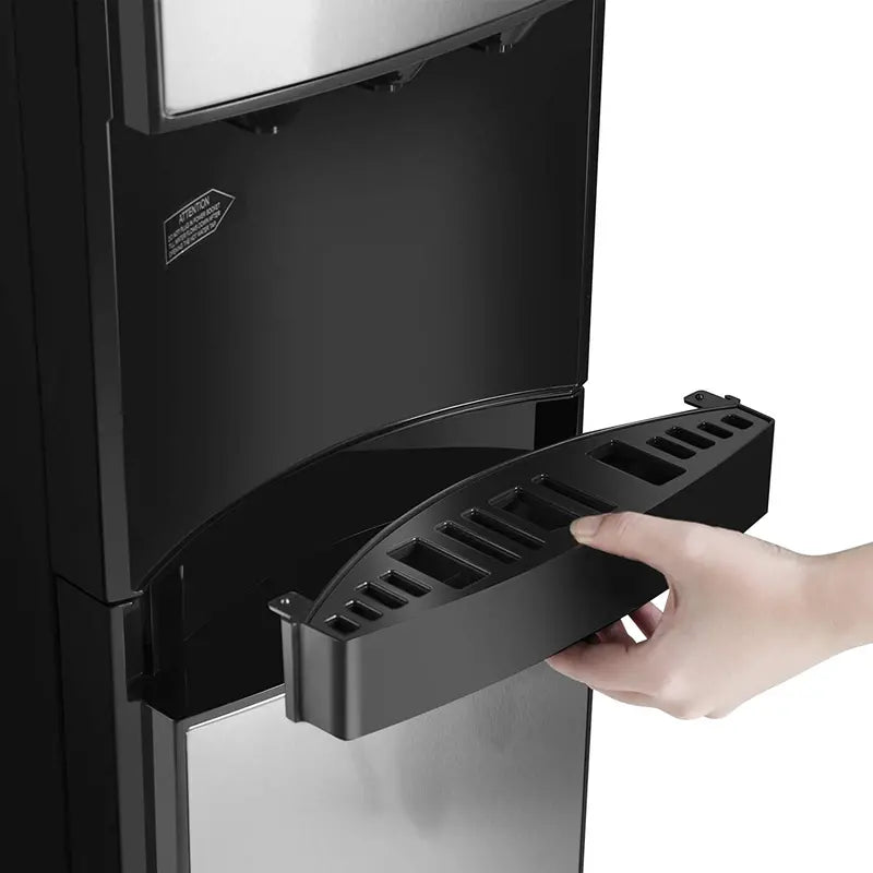 Bottom-Loading Water Dispenser  5-Gallon Hot/Cold Stainless Steel Cooler with Triple-Temp Spouts
