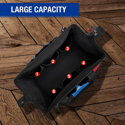 WORKPRO 14″ Multi-Pocket Tool Bag with Adjustable Shoulder Strap