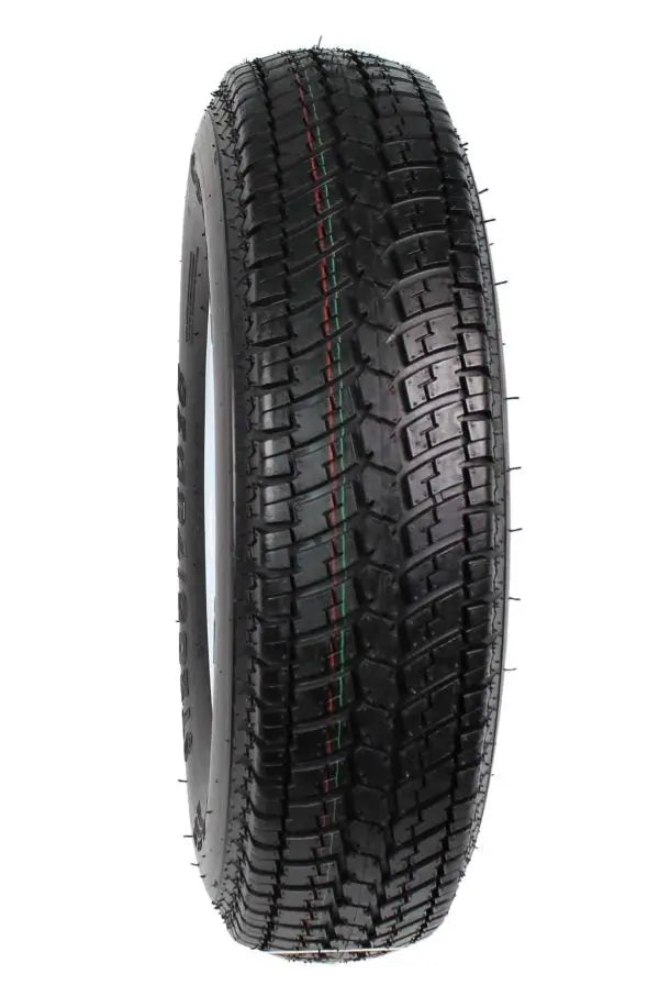 2-Pack ST205/75D15 Trailer Tires on White-Spoke Rims  LRC Rated, 5-Hole Mounting, 205/75-15 Size