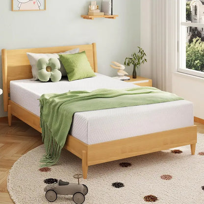 EGOHOME 8-Inch Twin Memory Foam Mattress: Medium-Firm Support with Cooling Green Tea Gel Layer, CertiPUR-US Certified, Compact 75″ x 38″ Design