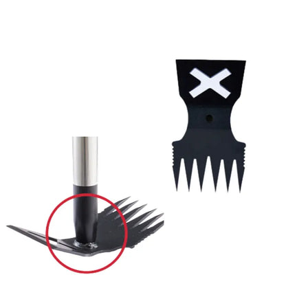 60-Inch Dual-Function Manual Weed Remover and Hoe for Efficient Yard Work