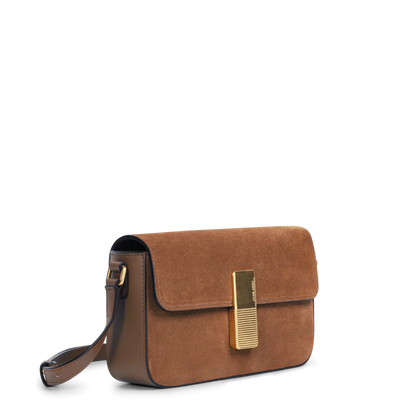 Monceau Baguette - Cuir Velours Camel