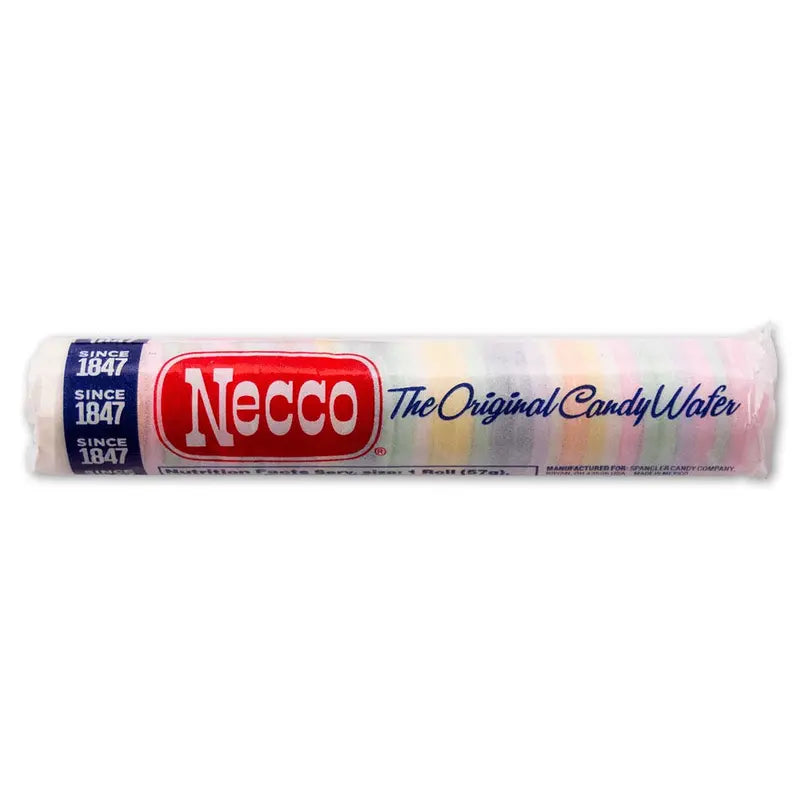 Necco Original Wafer Candy, 24-Pack, 2.02 oz Rolls, Classic Taste, Grocery Favorite