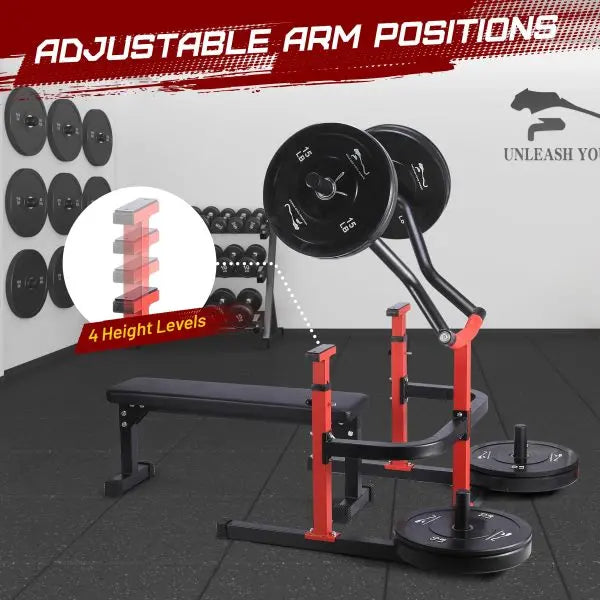 Heavy-Duty Chest Press Machine  1050-LB Capacity with Independent Converging Arms & Adjustable Bench