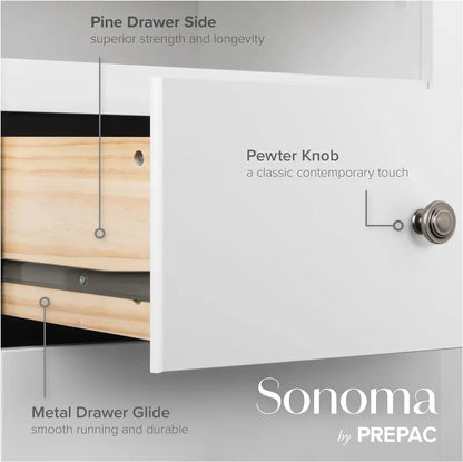 Prepac Sonoma Superior 5-Drawer Bedroom Chest in Modern Finish