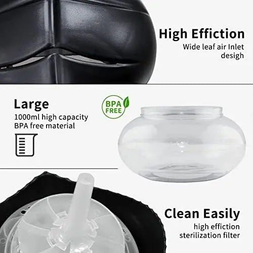 2-Pack Water-Based Air Purifier with LED Mood Light for Home & Office