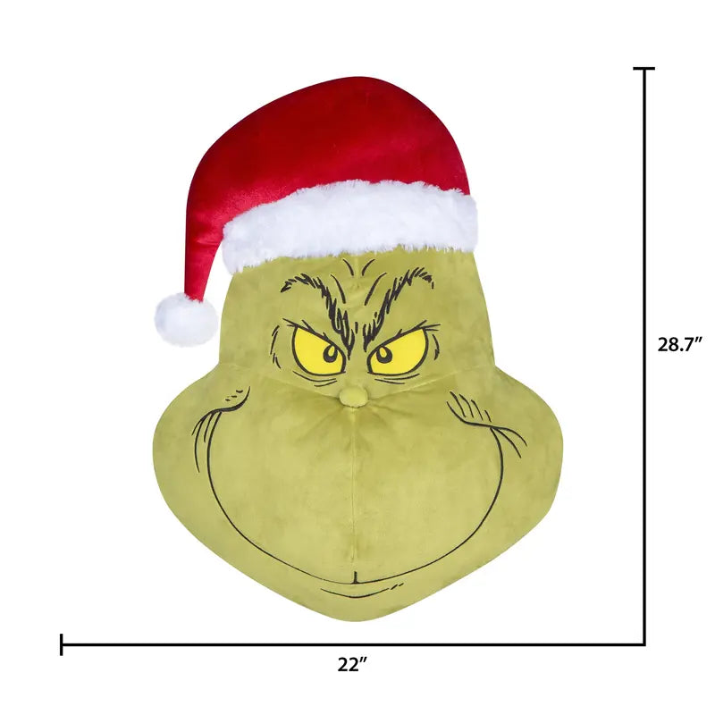Gemmy Grinch Hanging Decoration, 28.74″x22.04″x6.29″  2.09 lbs, Indoor Christmas Decor