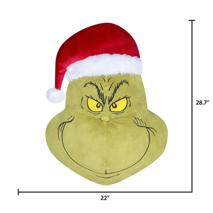 Gemmy Grinch Hanging Decoration, 28.74″x22.04″x6.29″  2.09 lbs, Indoor Christmas Decor