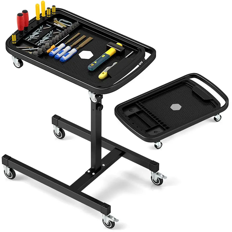 Height-Adjustable Workbench  31.5″ to 48.5″ Range with Modular Part Tray