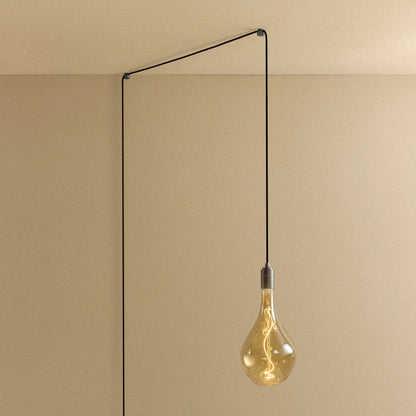 Voronoi III Plug-In Pendant in Graphite