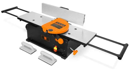 10-Amp 8-Inch Spiral Benchtop Jointer  Extendable Table for Longer Workpieces