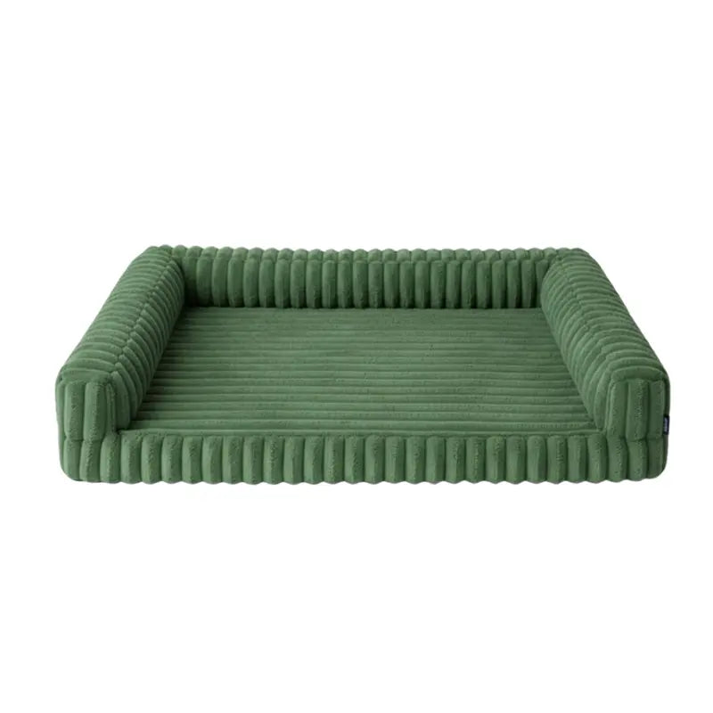 Non-Slip Orthopedic Pet Bed with Memory Foam, Full Bolster Wrap, and Zippered Cover