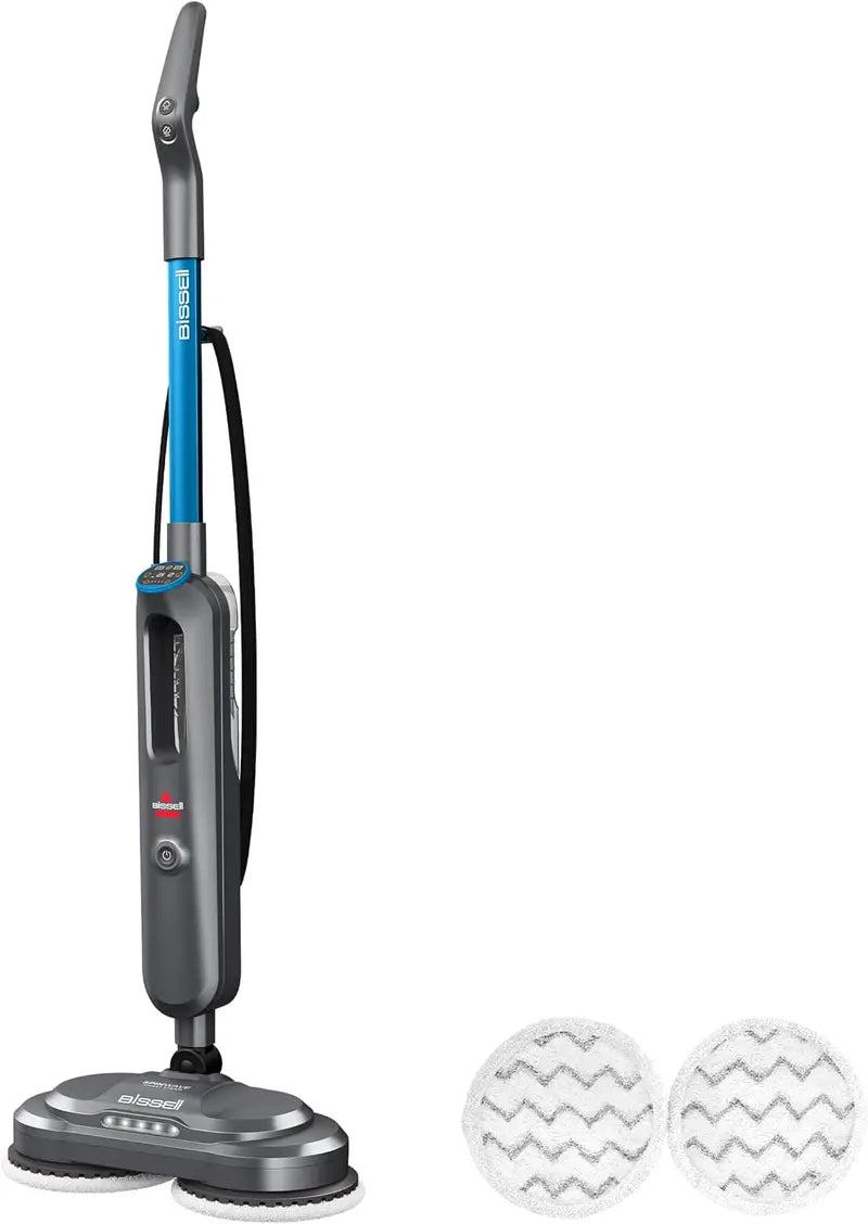 Brand Steam Mop with Rotating Pads  Scrubbing Floor Cleaner