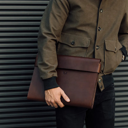 Large Folio - Brown Leather