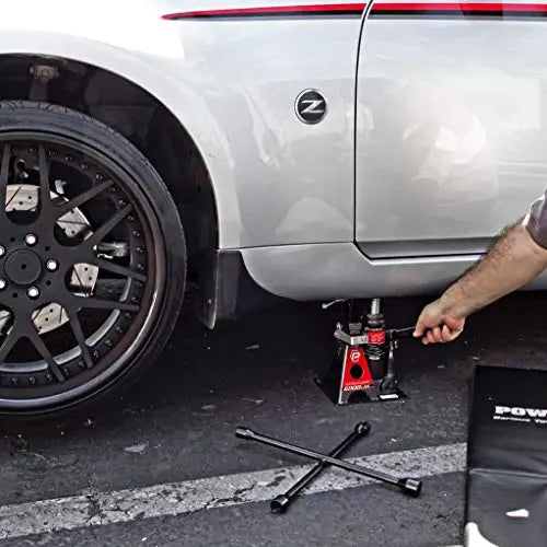 Powerbuilt 3-Ton All-in-One Bottle Jack with Integrated Jack Stands  6000 lb Total Load Capacity