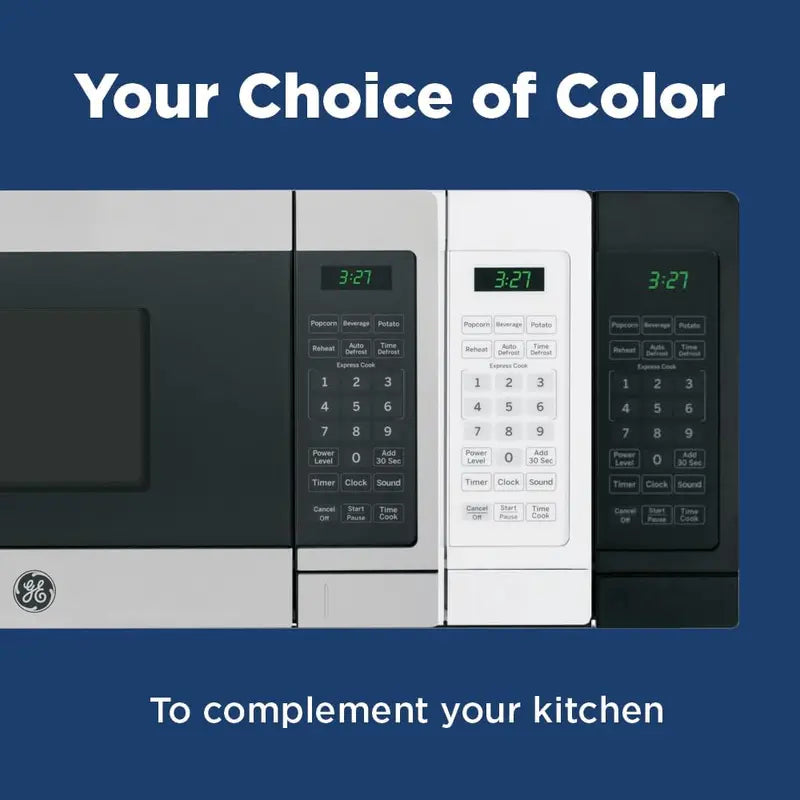 GE JEM3072DHWW Countertop Microwave Oven, 0.7 Cu Ft, White