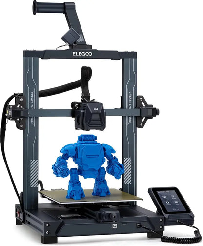 Neptune 4 Pro 3D Printer, 500mm/s High-Speed FDM, Klipper Firmware, Auto Leveling, Metal Guide Rails, 8.85×8.85×10.43 Inch