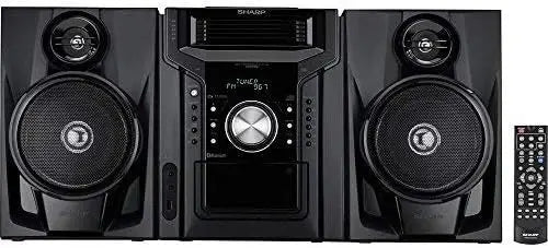 CD-BH950 Mini Bookshelf Speaker System  240W 5-Channel Audio with Cassette Deck & Bluetooth