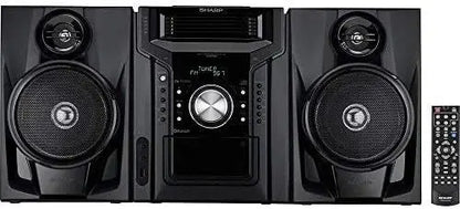 CD-BH950 Mini Bookshelf Speaker System  240W 5-Channel Audio with Cassette Deck & Bluetooth