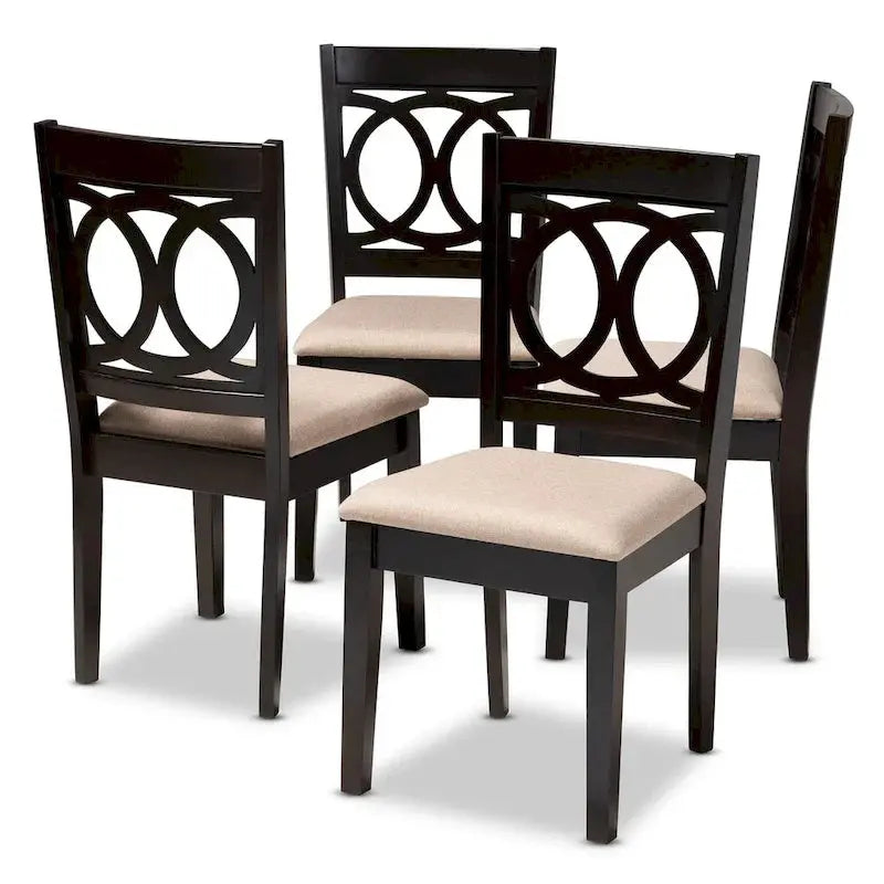 Contemporary 4-Piece Dining Chair Set  Sleek Modern Design