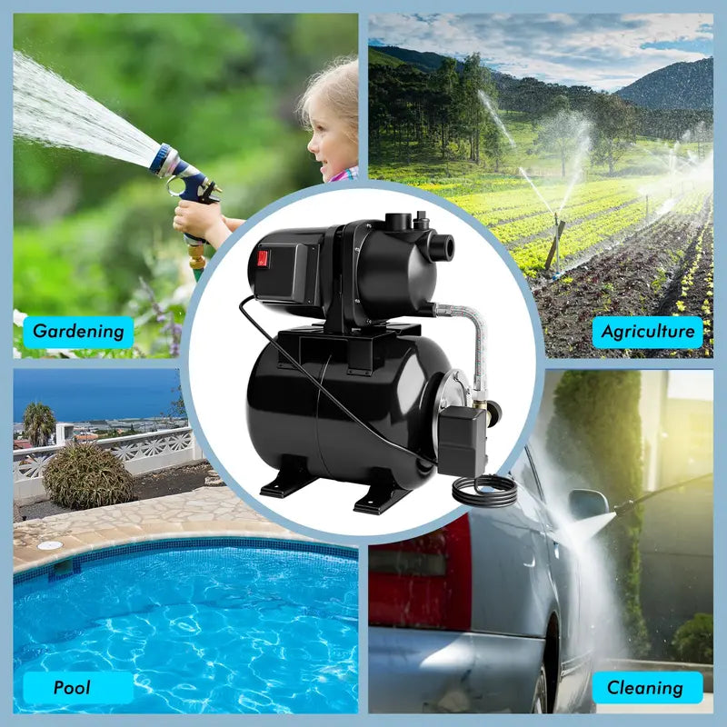 1.6 HP Shallow Well Water Pump System with Pressure Tank