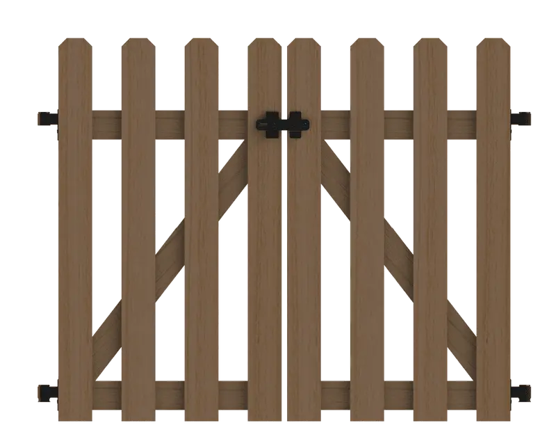Yardlink Cedar Wood Fence Gate, 34 inch H x 44 inch W
