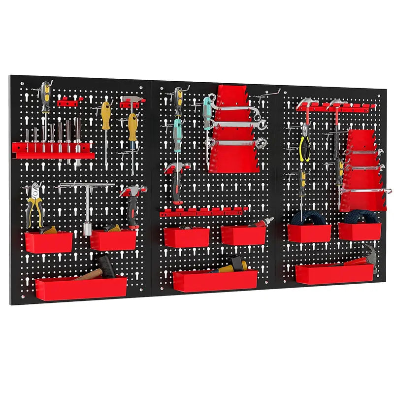 Heavy-Duty Utility Tool Storage Board  Modular Garage & Workshop Organizer Kit