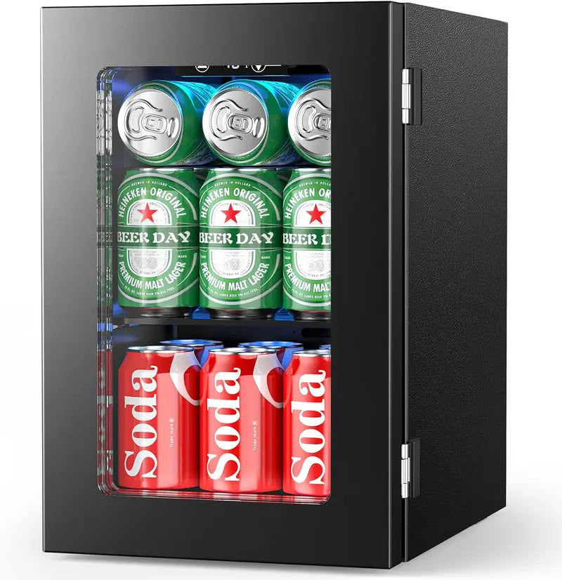 Electactic 3.2 cu. ft. Beverage Cooler  130-Can Mini Fridge with Drink Refrigeration