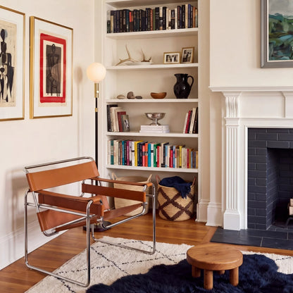 Poise Adjustable Floor Lamp in Brass