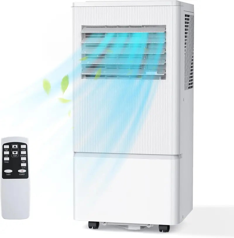 Air Choice 10,000 BTU Portable AC  3-in-1 Cooling, Dehumidifying & Fan Unit for Rooms up to 450 sq ft, Includes Window Kit & Remote
