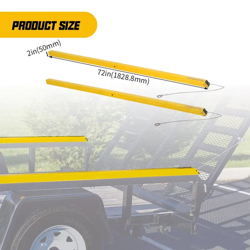 ECOTRIC 2-Sided Trailer Hitch Lift Tailgate Gate Ramp Lift Assist System 400 LBS
