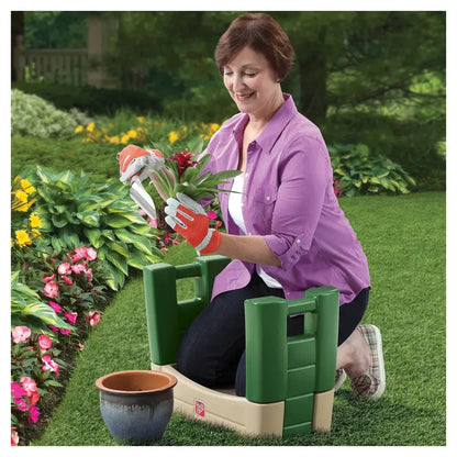 Foldable Garden Kneeler and Seat  Ergonomic Green Design for Comfortable Yard Work