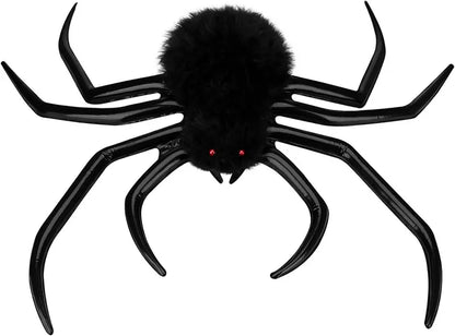 Large Outdoor Halloween Inflatable Spider with Built-In LED Lights