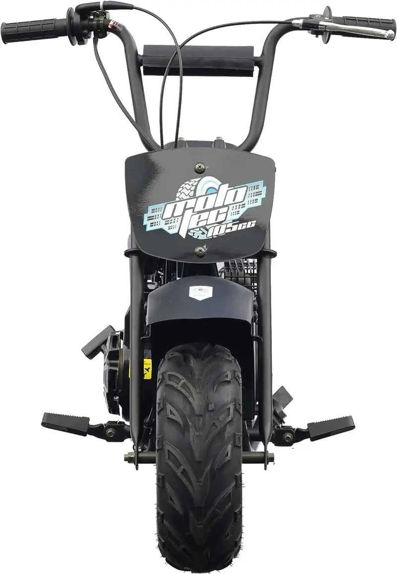 MotoTec 105cc Mini Bike  3.5HP Gas-Powered, 23 mph, Alloy Steel Frame, Indoor/Outdoor Use