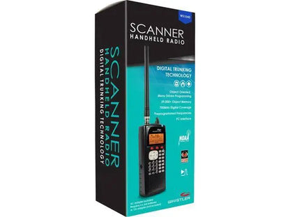 Whistler WS1040 Handheld Scanner Radio  Black Digital Frequency Monitor