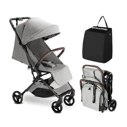 MAMAZING Lightweight Travel Stroller  Carbon Fiber Frame, Compact Fold, Airplane-Ready