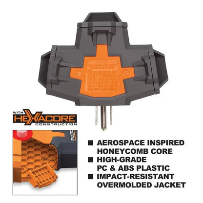 RIDGID 5.44 oz-Outlet Power Hub Adapter 36005