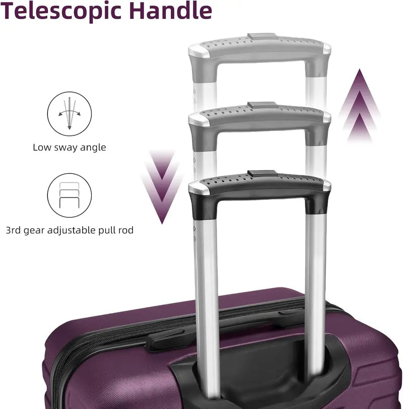 6-Piece Lightweight Expandable Hardshell Luggage Set  TSA-Approved Carry-On & Checked Suitcases with Spinner Wheels
