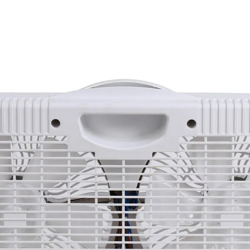 Genesis High Velocity 9-Inch Twin Fan with Adjustable Thermostat, Reversible Airflow, White