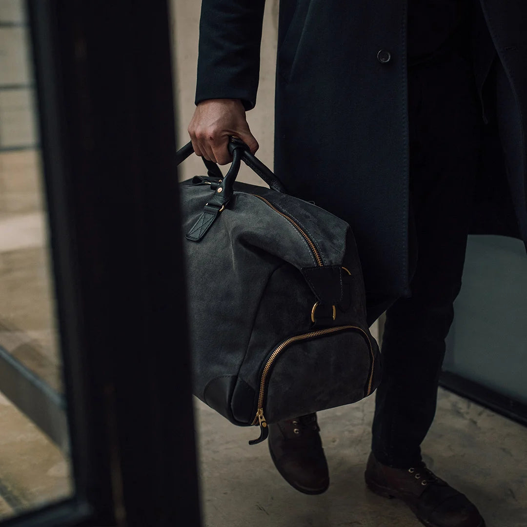 Suede Weekender - Storm Grey