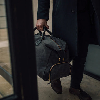 Suede Weekender - Storm Grey